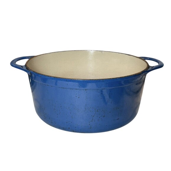 Le Creuset Enamel Coated Blue Cast Iron Stockpot NO LID - Picture 1 of 7